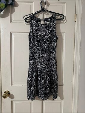 Marimekko Black & White Patterned Sleeveless Dress